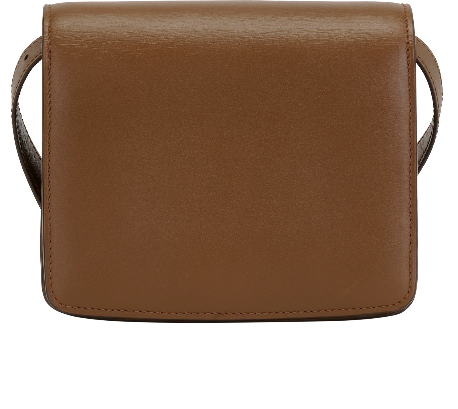 Classic Box Flap Bag, &pound;1,100, Handbags, Tan, Leather, Back view